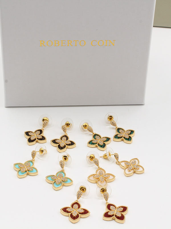 حلق روبرت كوين ملون وسط حلق roberto coin