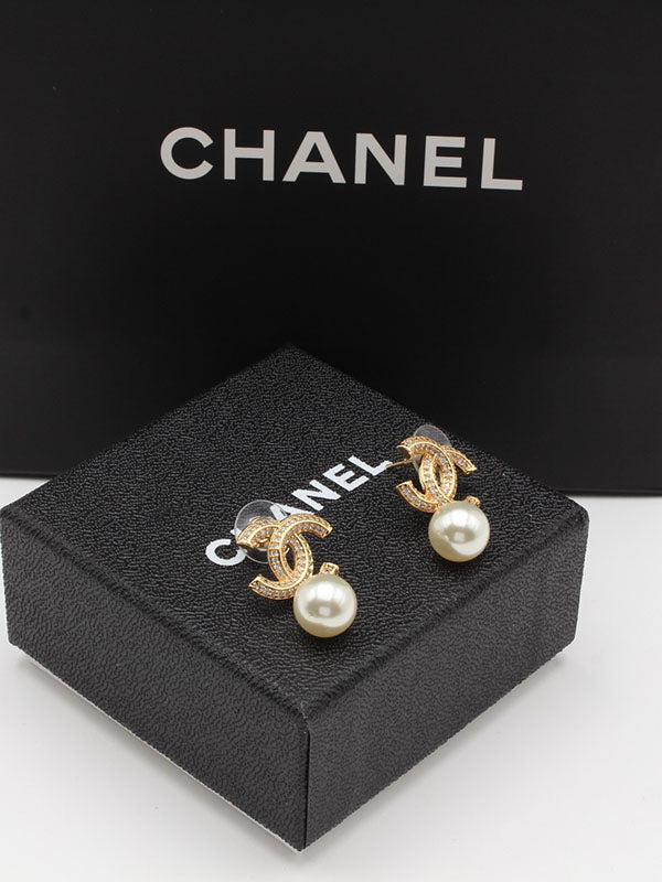 حلق شانيل لولو زركون حلق chanel