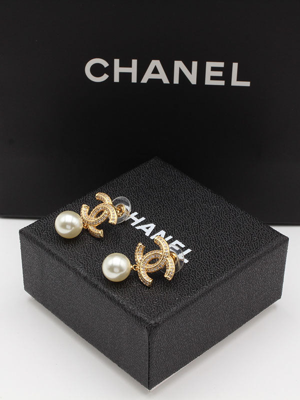 حلق شانيل لولو زركون حلق chanel