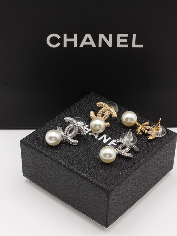 حلق شانيل لولو زركون حلق chanel