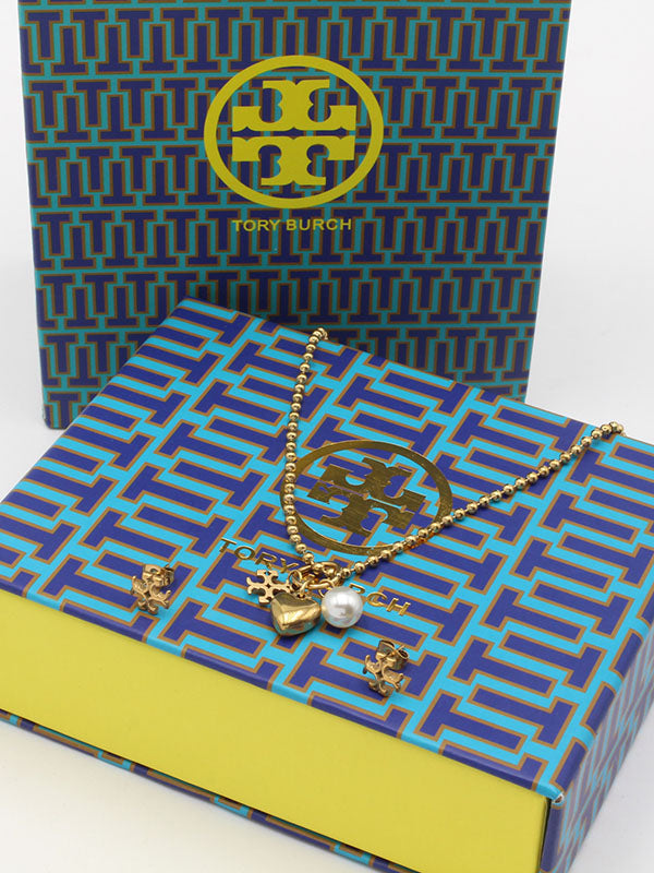 طقم توري بورش لوقو برونز اطقم tory burch