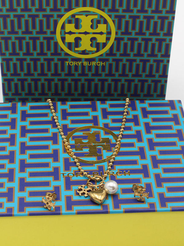 طقم توري بورش لوقو برونز اطقم tory burch