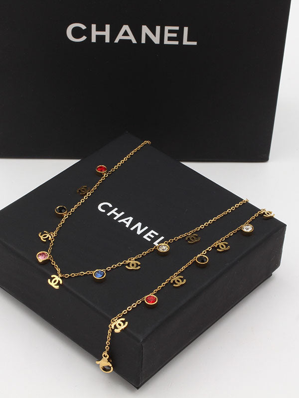 طقم شانيل تشوكر واسواره اطقم chanel