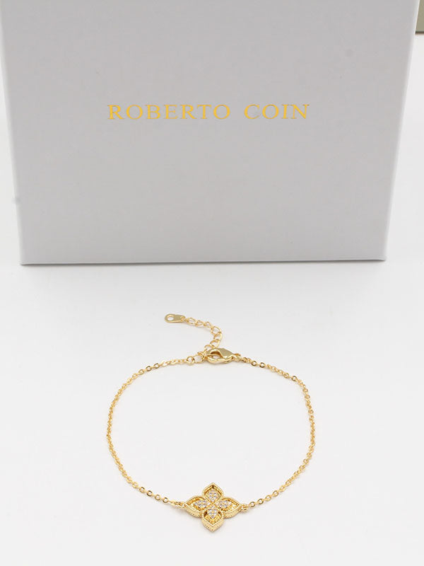 اسواره روبرت كوين ورده وسط اسواره roberto coin ذهبي