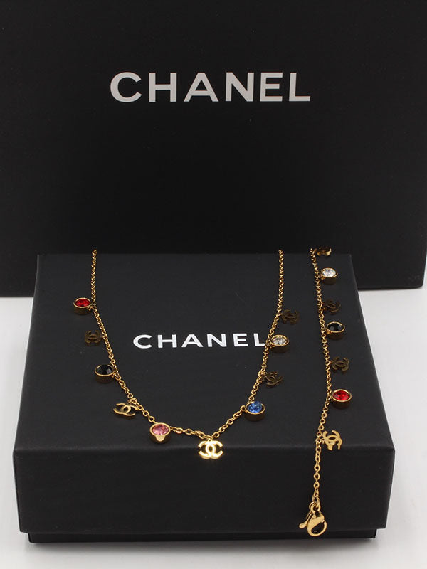 طقم شانيل تشوكر واسواره اطقم chanel