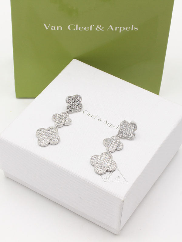 حلق فان كليف زركون طويل حلق van cleef