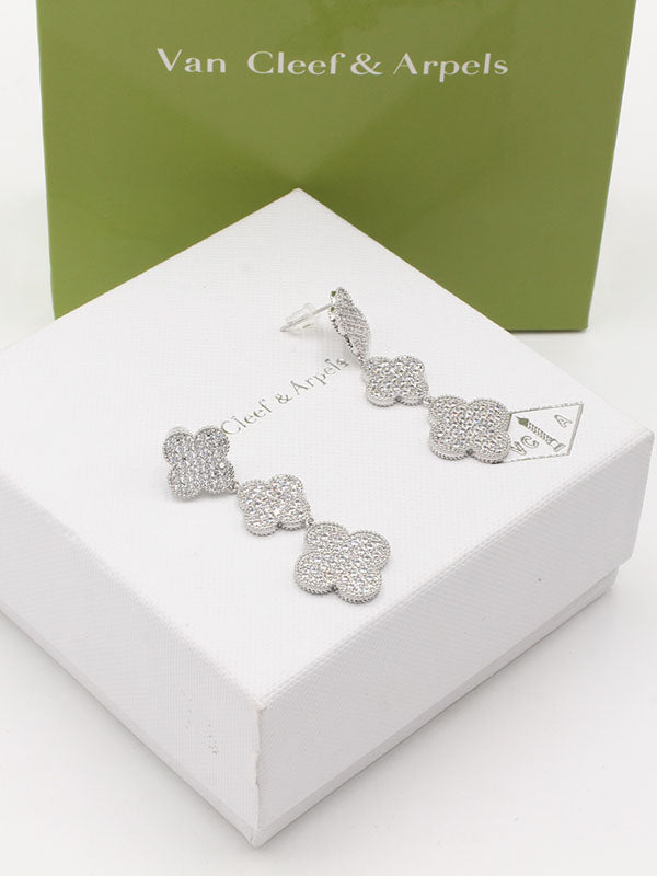 حلق فان كليف زركون طويل حلق van cleef