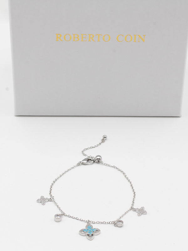 اسواره روبرت كوين ناعمه زركون تركواز اسواره roberto coin