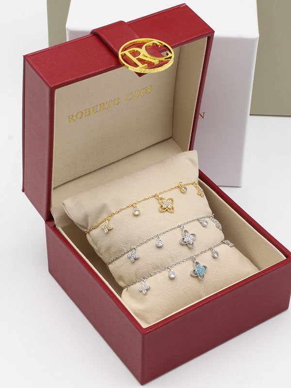 اسواره روبرت كوين ناعمه زركون تركواز اسواره roberto coin