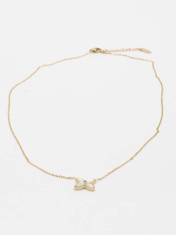 سلسال شوميه وايت شيل سلسال chaumet ذهبي