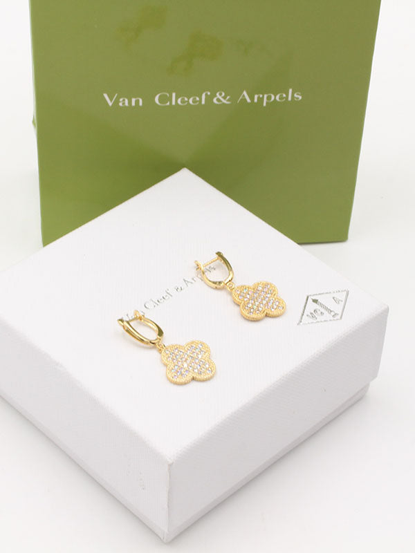 حلق فان كليف زركون تعليقه حلق van cleef
