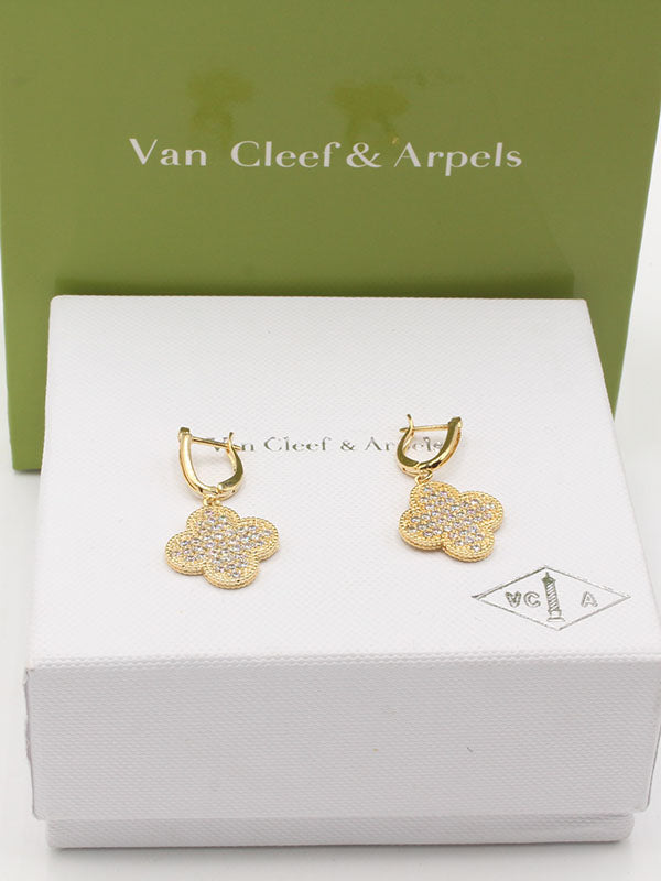 حلق فان كليف زركون تعليقه حلق van cleef