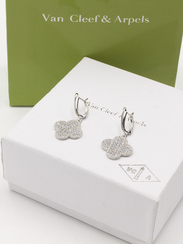 حلق فان كليف زركون تعليقه حلق van cleef