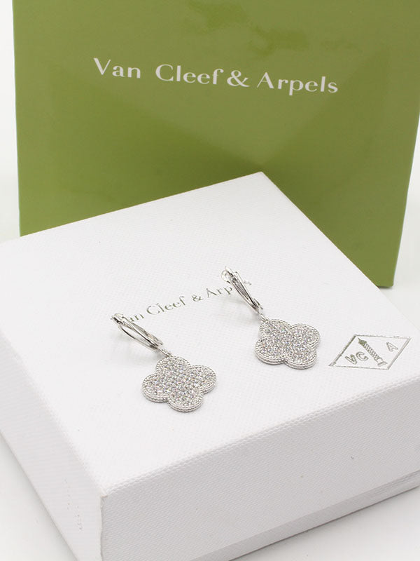 حلق فان كليف زركون تعليقه حلق van cleef