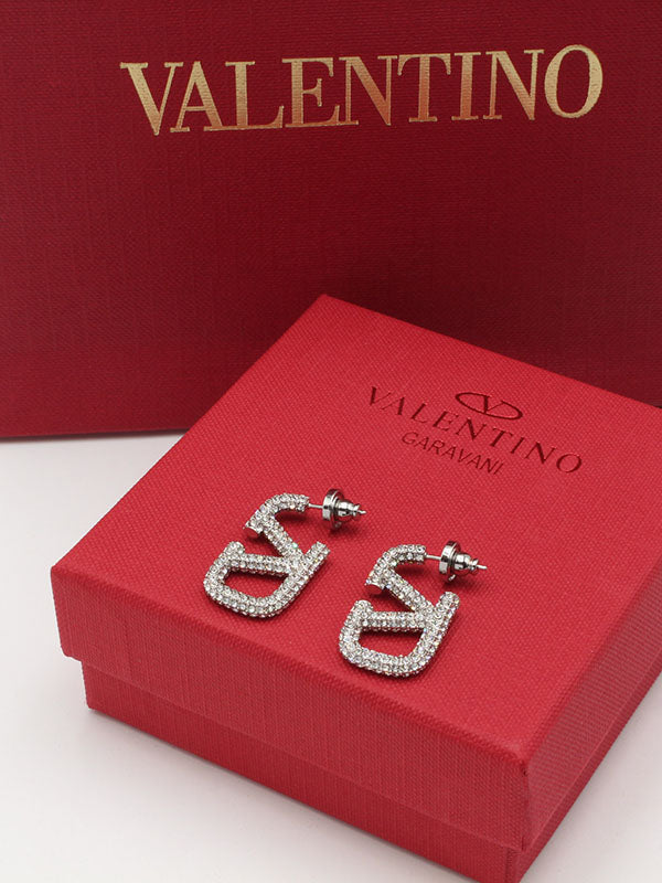 حلق فالنتينو كريستال الجديد حلق VALENTINO