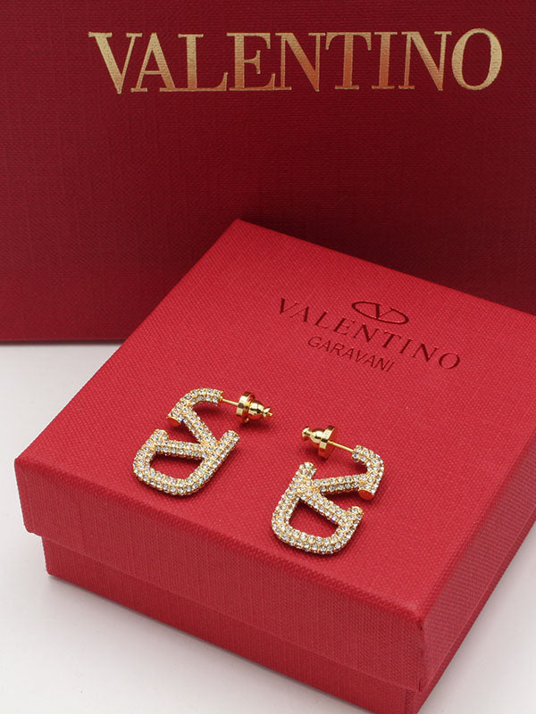 حلق فالنتينو كريستال الجديد حلق VALENTINO