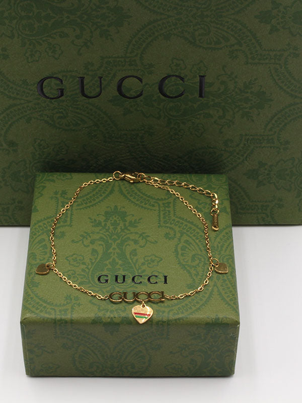 خلخال قوتشي ذهبي لوقو خلخال gucci
