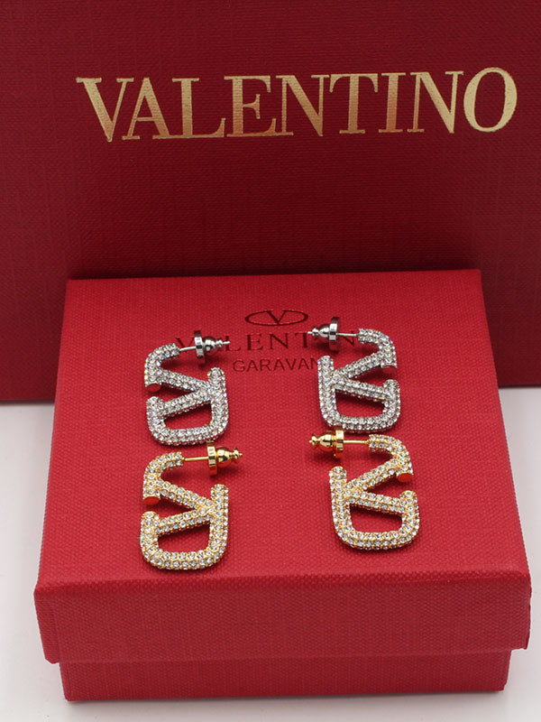 حلق فالنتينو كريستال الجديد حلق VALENTINO