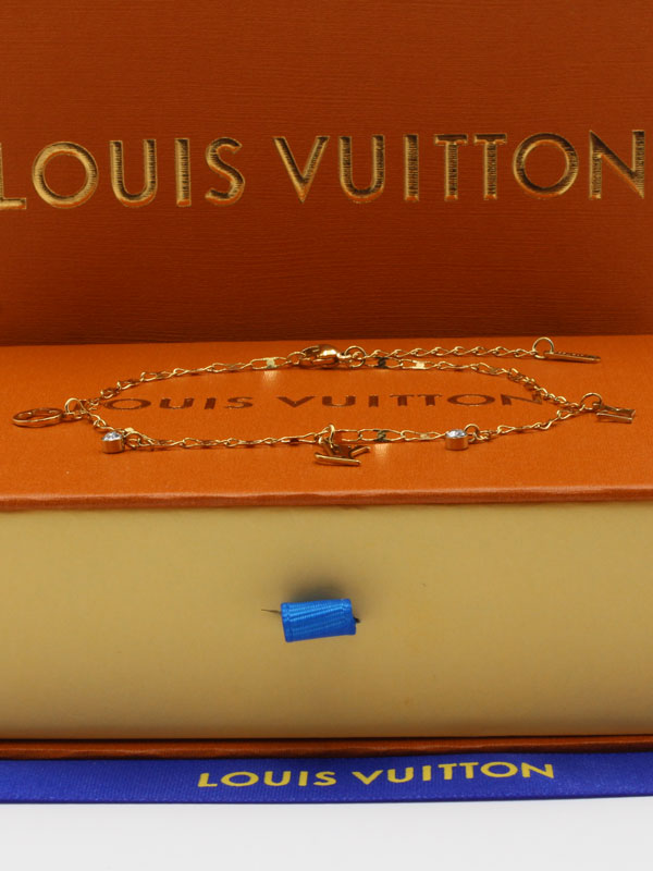 خلخال لويس فيتون ذهبي لوقو خلخال louis vuitton