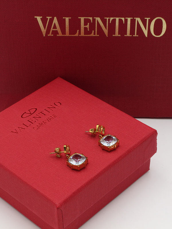 حلق فالنتينو ون ستون زركون حلق VALENTINO