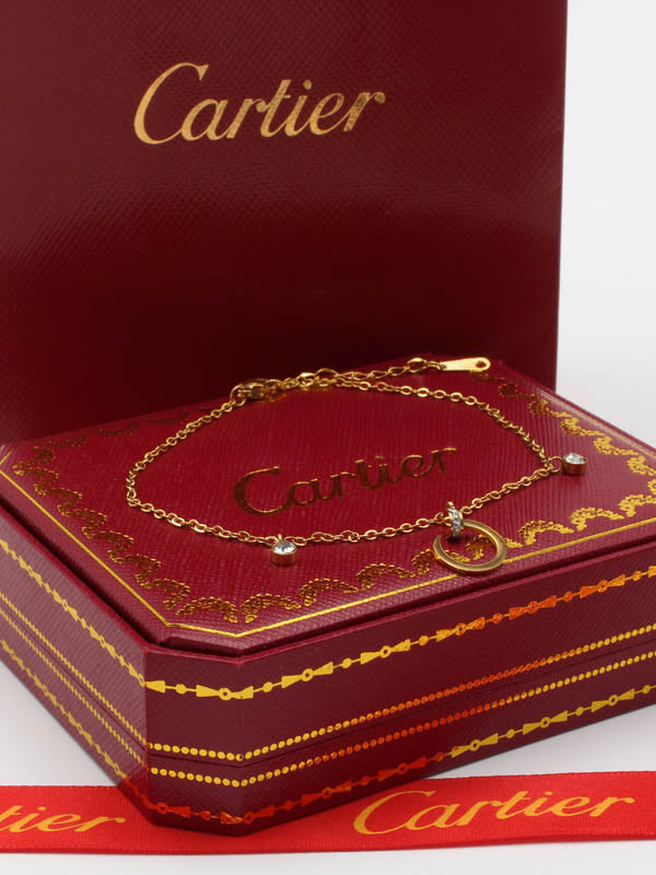خلخال كارتير ذهبي لوقو خلخال CARTIER