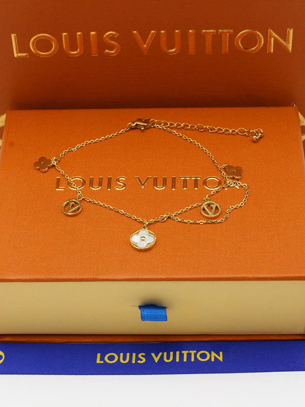 خلخال لويس فيتون صدفي خلخال louis vuitton ذهبي