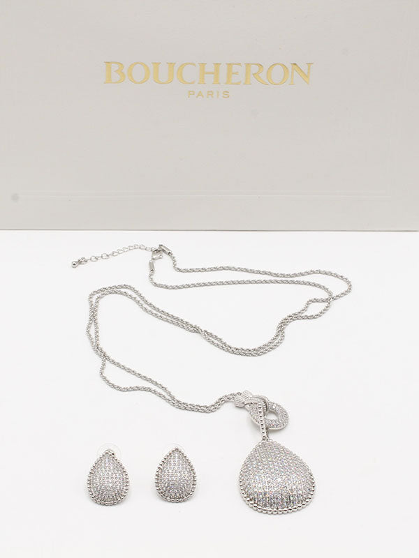 طقم بوشرون طويل سبحة اطقم bucheron فضي