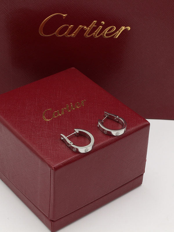 حلق كارتير ميتال الجديد لوقو كبس حلق CARTIER فضي