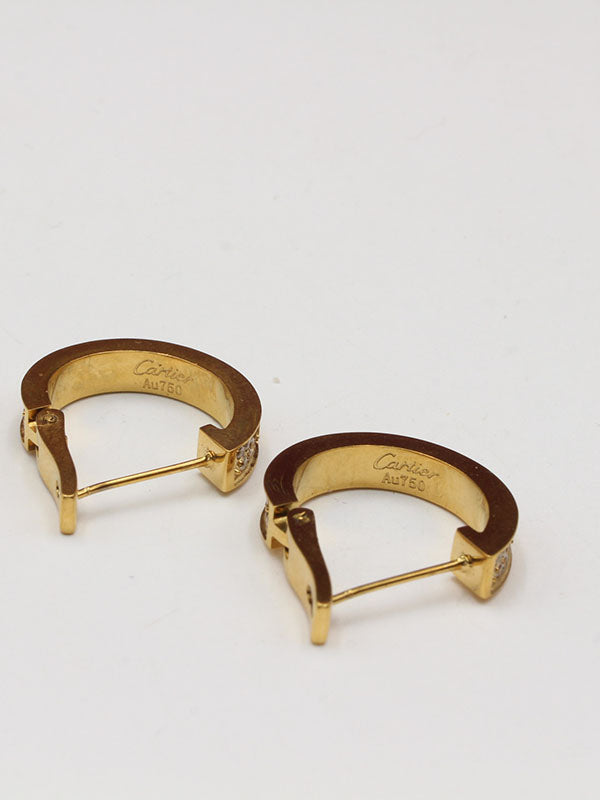 حلق كارتير ميتال الجديد لوقو زركون حلق CARTIER