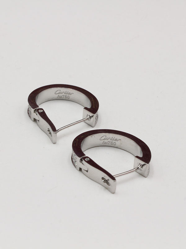 حلق كارتير ميتال الجديد لوقو زركون حلق CARTIER فضي