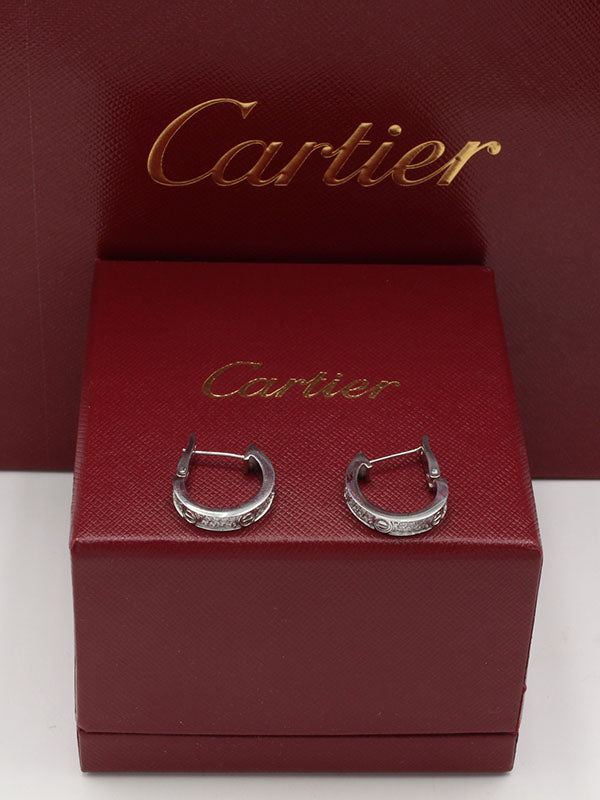 حلق كارتير ميتال الجديد لوقو زركون حلق CARTIER