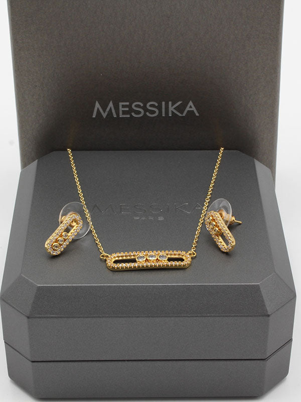 طقم ميسيكا زركون وسط اطقم messika