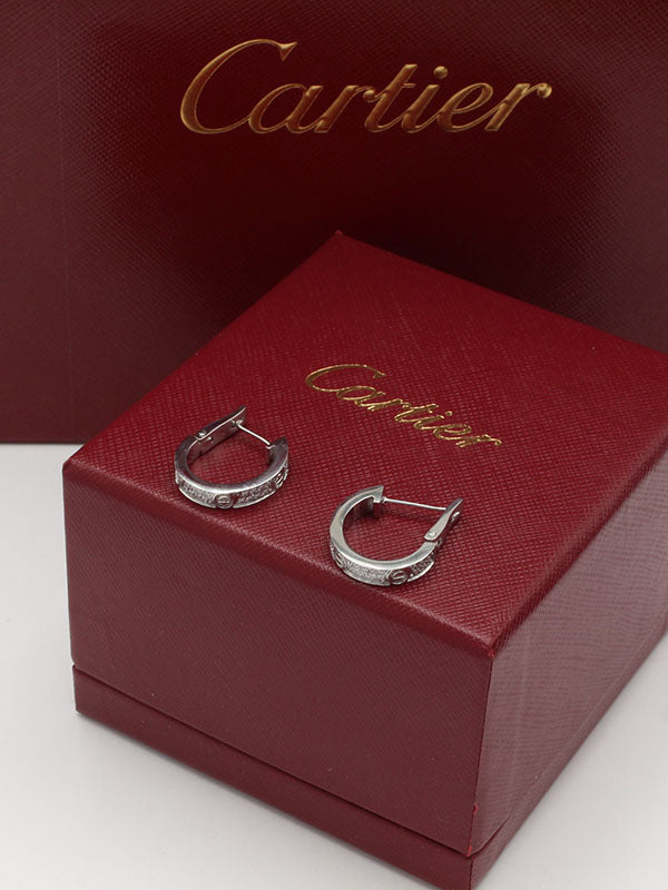 حلق كارتير ميتال الجديد لوقو زركون حلق CARTIER