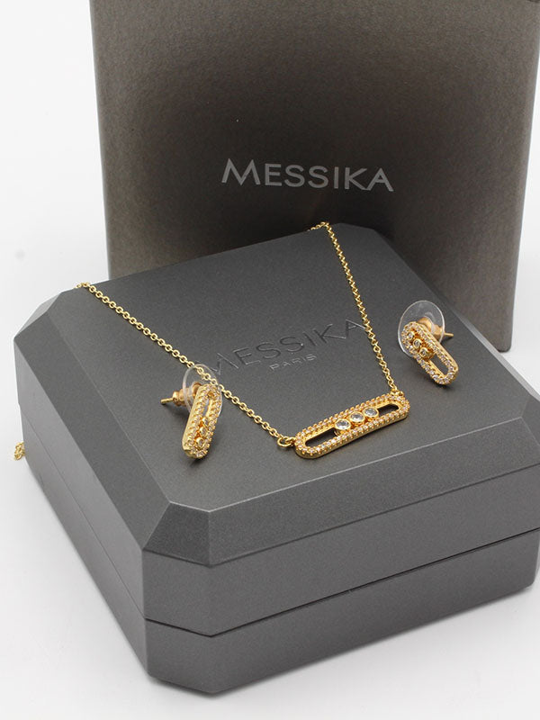 طقم ميسيكا زركون وسط اطقم messika