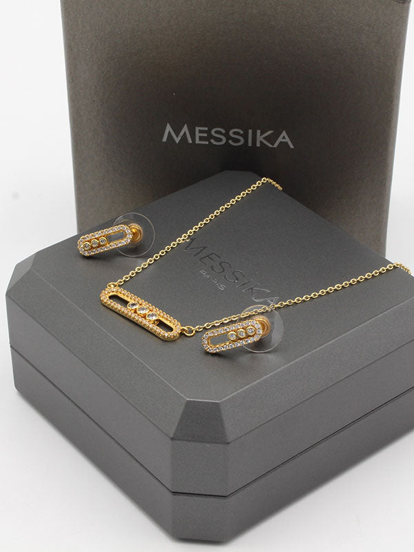 طقم ميسيكا زركون وسط اطقم messika