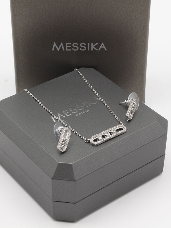 طقم ميسيكا زركون وسط اطقم messika