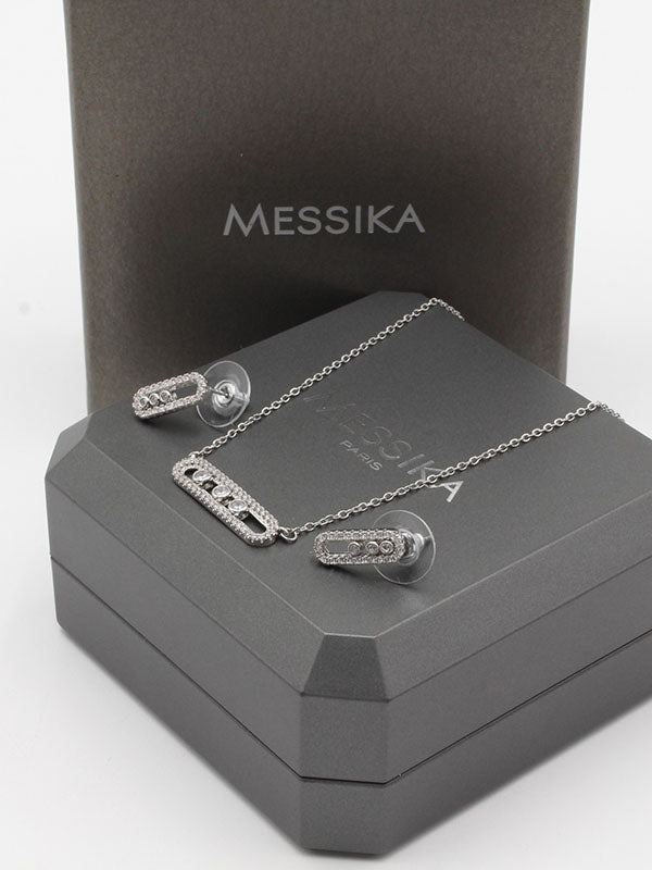 طقم ميسيكا زركون وسط اطقم messika