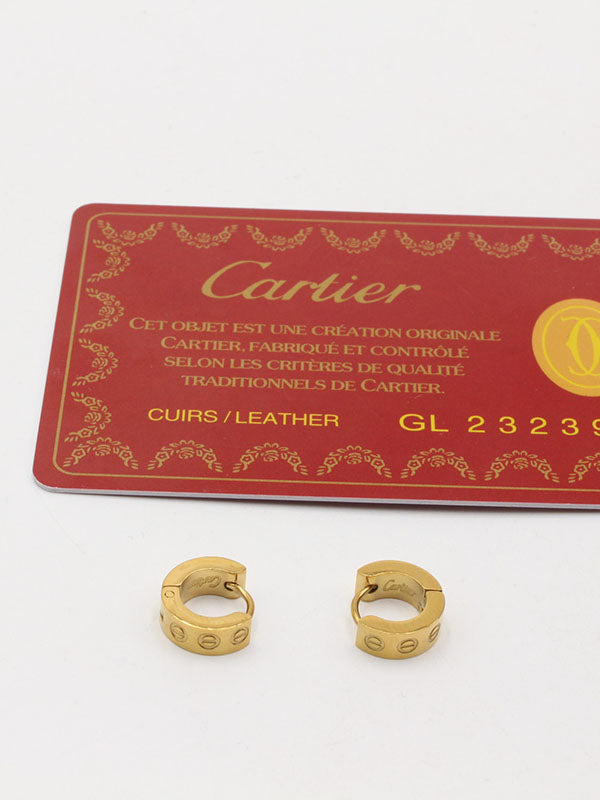 حلق كارتير كبس الجديد لوقو صغير حلق CARTIER
