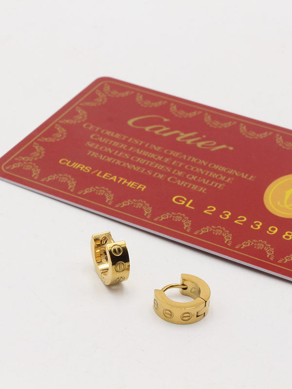 حلق كارتير كبس الجديد لوقو صغير حلق CARTIER