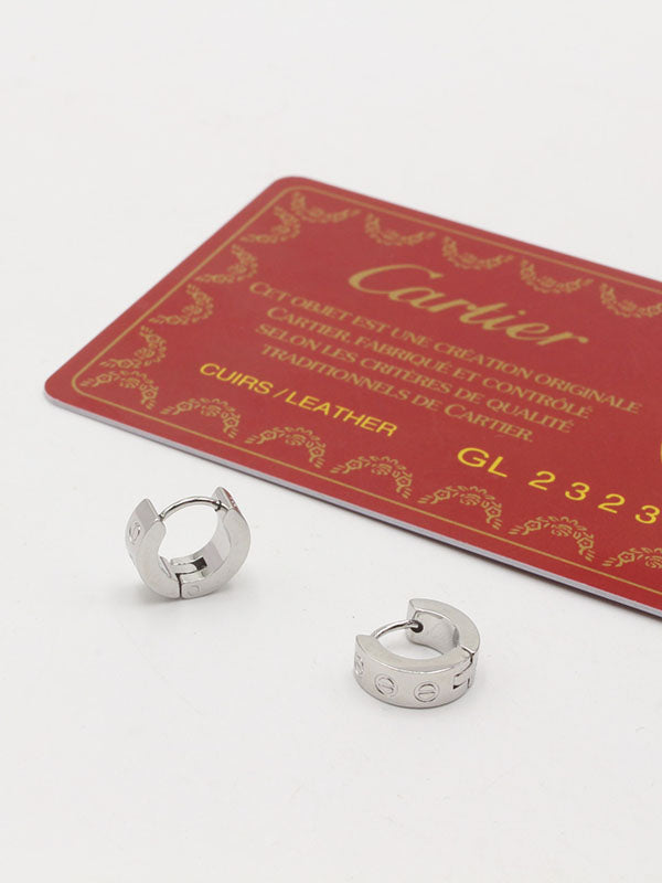حلق كارتير كبس الجديد لوقو صغير حلق CARTIER