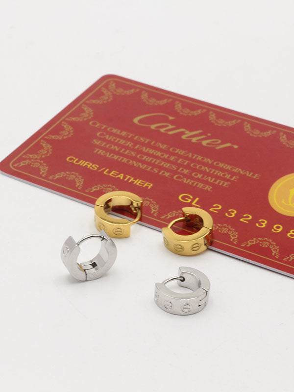 حلق كارتير كبس الجديد لوقو صغير حلق CARTIER
