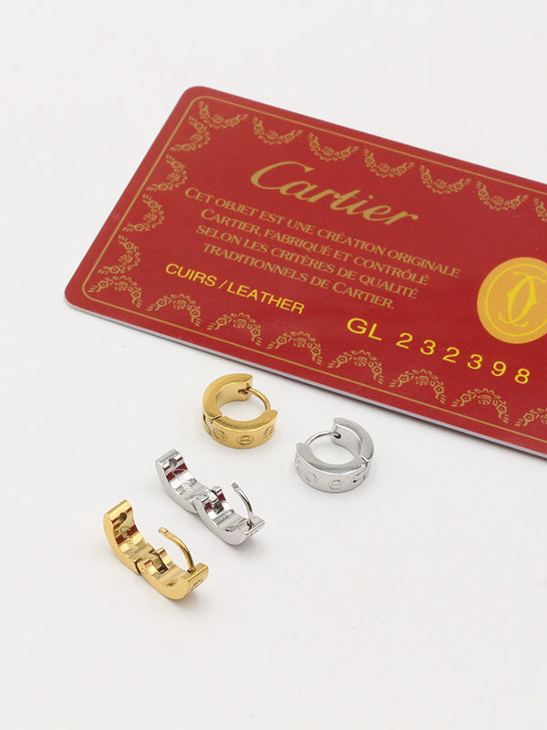 حلق كارتير كبس الجديد لوقو صغير حلق CARTIER