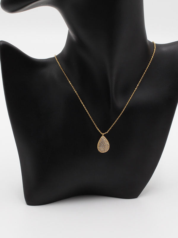 سلسال بوشرون دمعه صغير زركون سلسال bucheron