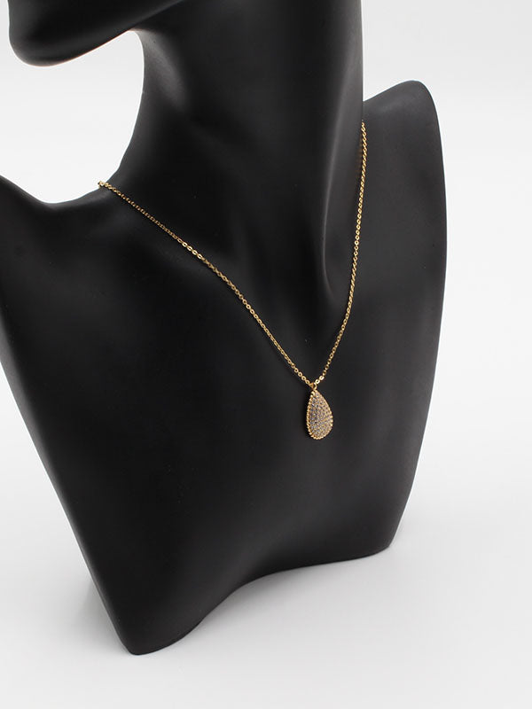 سلسال بوشرون دمعه صغير زركون سلسال bucheron