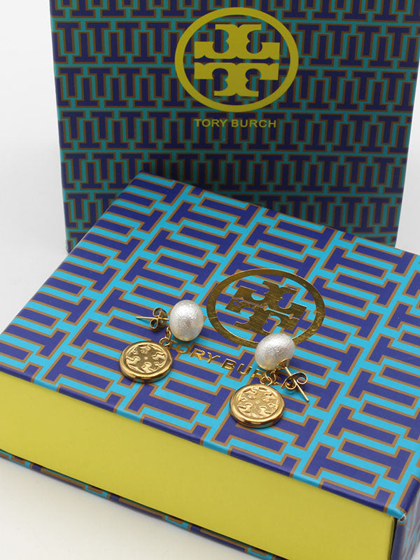 حلق توري بورش لوقو دائري اكريلك حلق tory burch