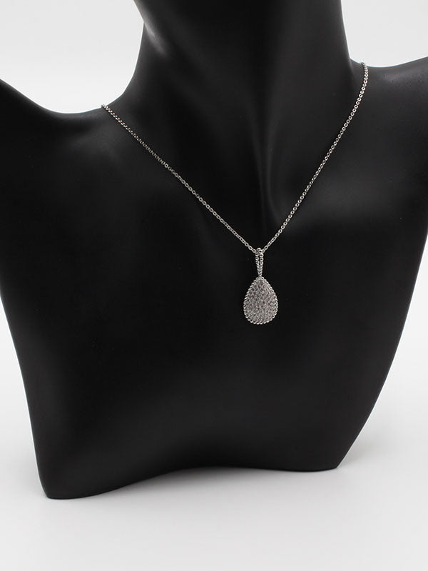 سلسال بوشرون دمعه وسط زركون سلسال bucheron