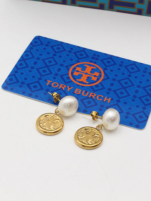 حلق توري بورش لوقو دائري اكريلك حلق tory burch