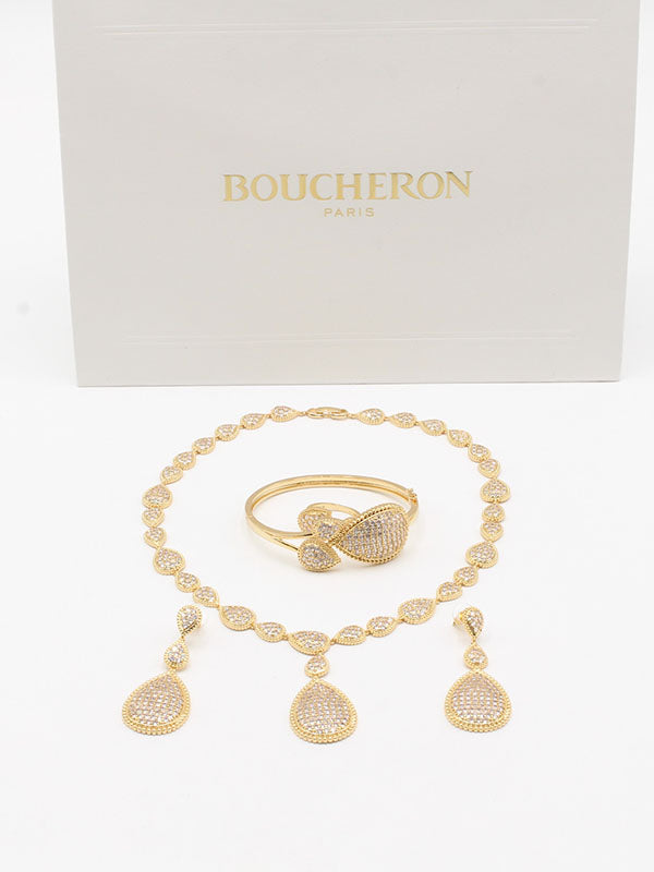 طقم بوشرون 4 قطع زركون اطقم bucheron