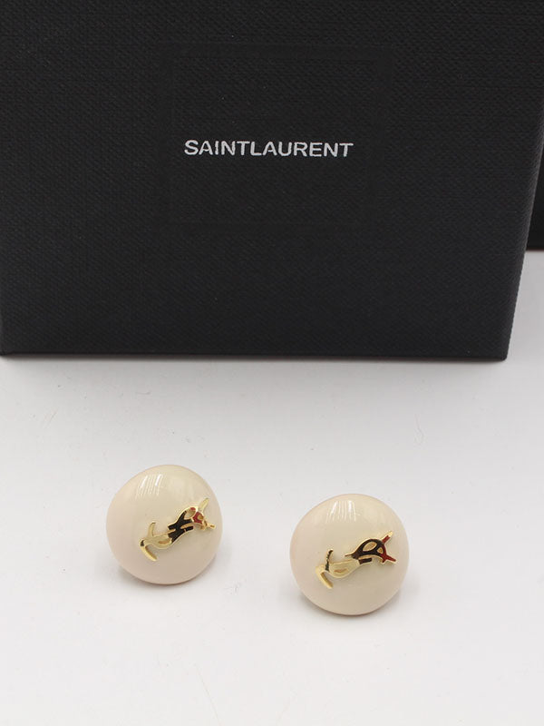 حلق ايف سان لوران مدور الجديد حلق ysl