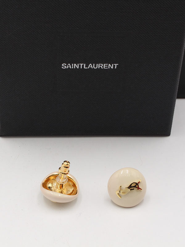 حلق ايف سان لوران مدور الجديد حلق ysl